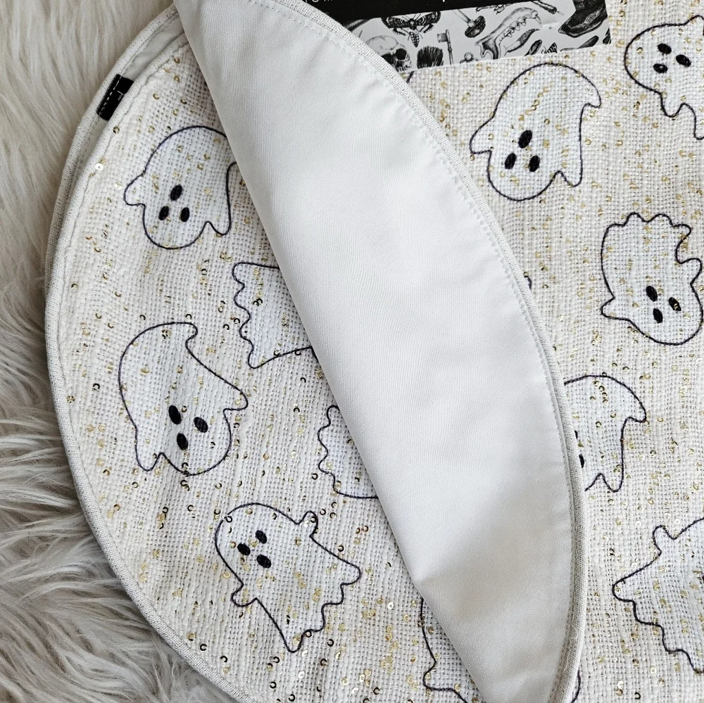 NWT (4) Tahari Home Ghost Sequin Placemats